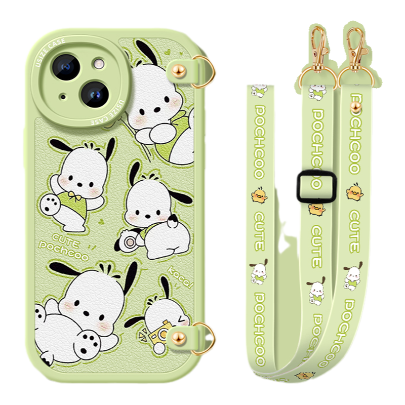 适用苹果15手机壳斜挎iphone14挂绳13可背带12跨11pro女xsmax防摔xr挂脖8可爱卡通7带绳6splus