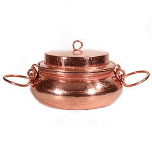 铜锅云南江川抚仙湖特色煮鱼汤锅洋芋焖饭纯铜手工加厚电磁炉专用