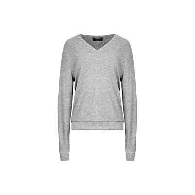 Unawares.复古松弛感百搭V领长袖针织衫