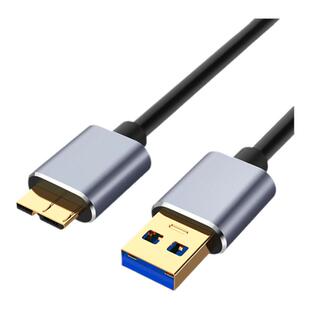 萨科雷USB转microusb3.0移动硬盘接口8高速传输数据线加长适用西部东芝希捷wd硬盘盒小米华为盒子数据连接线