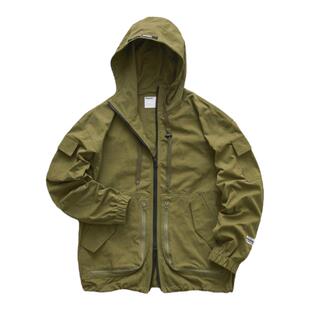 现货 POLIQUANT POCKETS HOODED 日产高密棉多袋机能夹克外套24SS