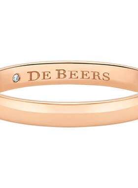 debeers戴比尔斯戒指玫瑰金
