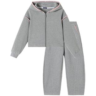 Navigare意大利小帆船童装女童套装2026春秋新款儿童休闲运动套装