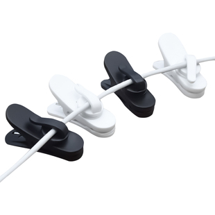 耳机线夹360°多种款式固定夹束线器可旋转运动衣领夹子短线夹子
