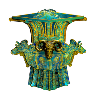 四羊青铜方尊发光木质冰箱贴北京故宫中国国家博物馆藏品文创定制