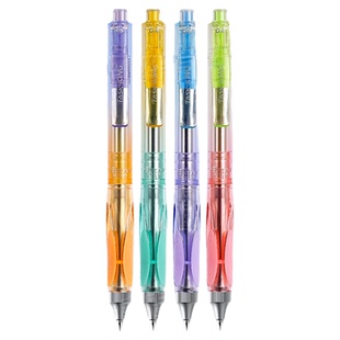 晨光炫彩作业小霸王按动中性笔黑色05mm笔芯st全针管速干大容量低重心初中小学生考试专用碳素水笔签字笔