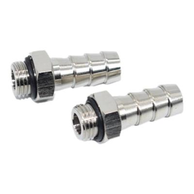 铜镀镍宝塔外螺纹直通管接头