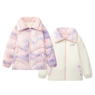 【商场同款】361°童装女童两面穿羽绒服2025冬季新款中大童外套