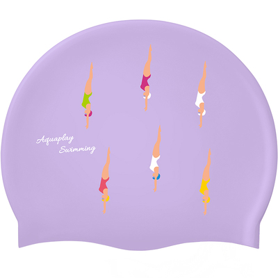 Aquaplay潜水硅胶泳帽长发防入水