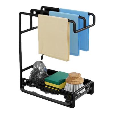 轻奢风免打孔加大容量沥水架