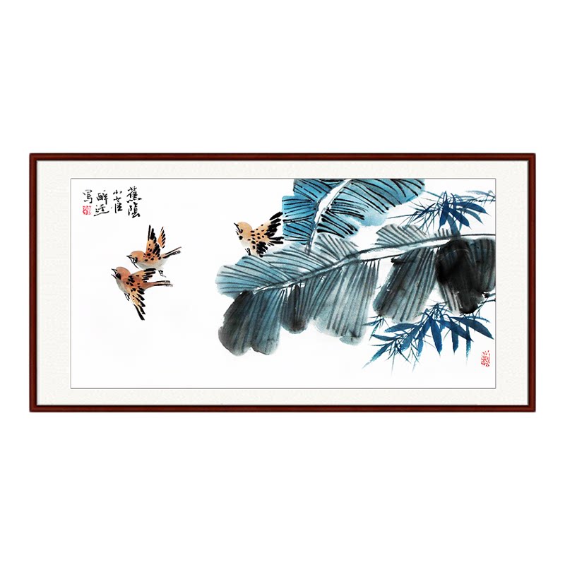 手绘国画花鸟真迹字画书房写意