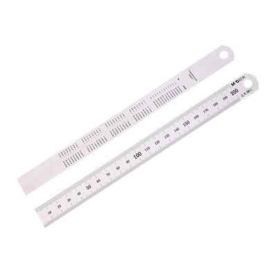 晨光钢尺小学生直尺铁格尺20cm金属长直尺文具套装刻度尺30cm铁尺子学生文具测量多功能不锈钢铁尺办公