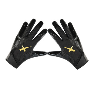 XXBEAST黑金色精英手套儿童成人橄榄球手套专业比赛训练橄榄球