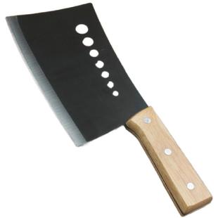 七星斩砍骨刀商用挂扣屠夫铁匠锋利锻打加厚钢剁骨实木一体成型刀