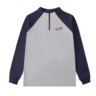 SATJDM撞色拼接德绒训练长袖