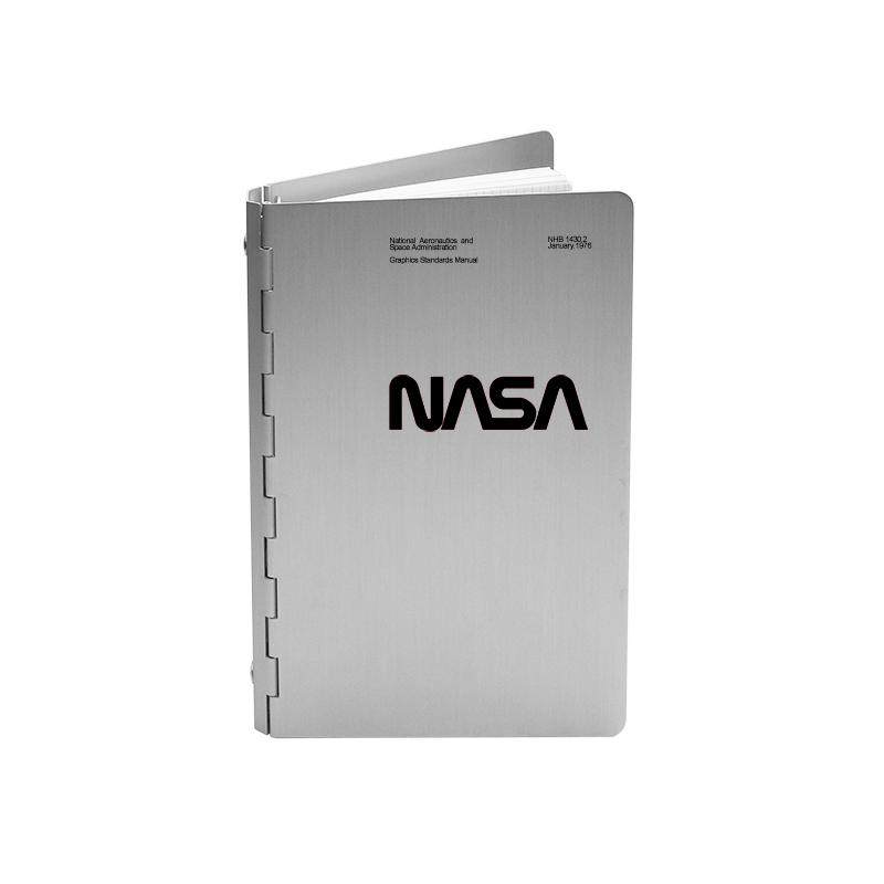 NASA工作会议笔记金属阳极太空氧化铝活页精美笔记本记事本礼盒装