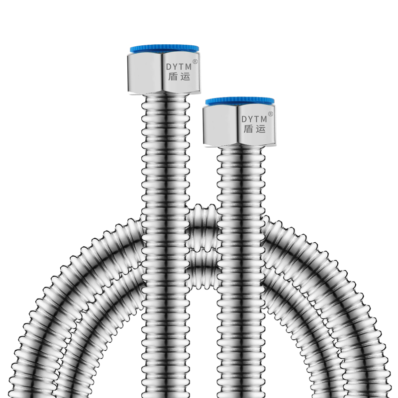 盾运304不锈钢波纹管4分防爆进水管家用热水器冷热进水软管上水管