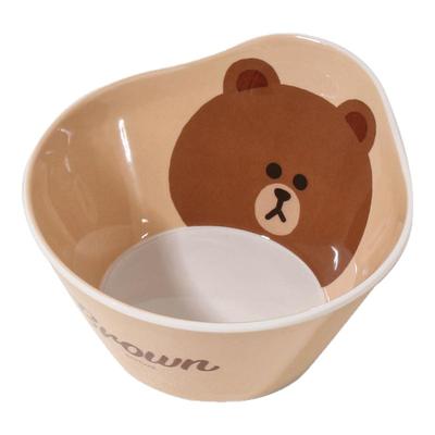 布朗熊密胺儿童套装餐具防摔饭碗
