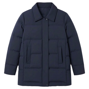 物业客服女经理工作服高端职业正装羽绒服银行工作服黑色翻领短款