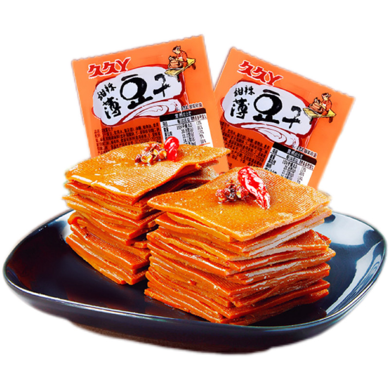 久久丫甜辣风味薄豆干豆腐干500g