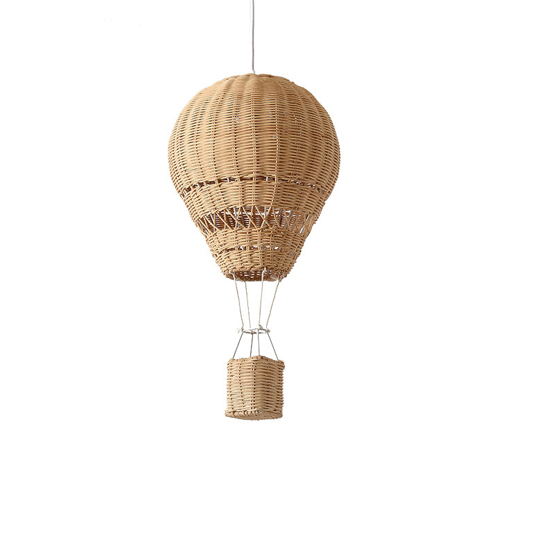 日式侘寂风藤编吊灯创意小清新