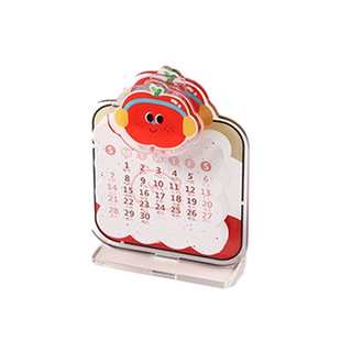 2026年新款亚克力台历卡通可爱迷你立牌小日历学生课桌员工办公室桌面摆件高颜值工作打卡计划多功能记事本