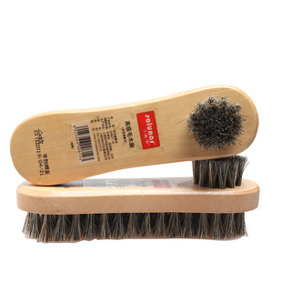 皇宇毛木刷鞋刷光面皮刷皮革清洁刷皮鞋护理刷子（纯猪鬃毛）