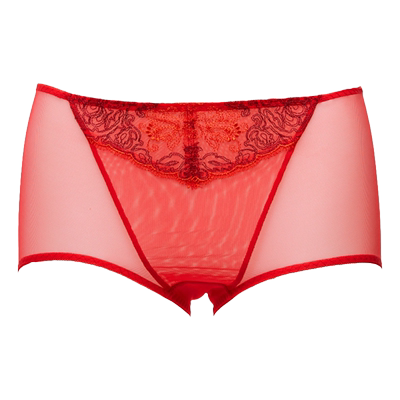 贝佳人薄款内裤网纱女底裤平角裤