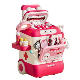 儿童小医生玩具套装女孩子3过家家听诊器6手术台扮演看病护士打针