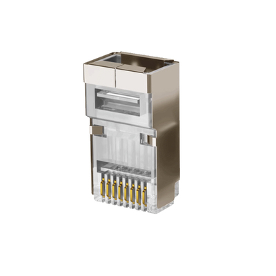 超六类网线水晶头8P8C屏蔽抗干扰