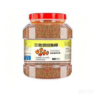 鱼食锦鲤金鱼专用饲料上浮型颗粒鱼食饲料观赏鱼草金通用鱼粮增色