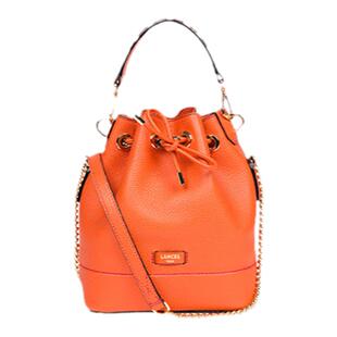 LANCEL/兰姿 Ninon经典水桶包 小号单肩斜挎包粒面真皮女包烧麦包