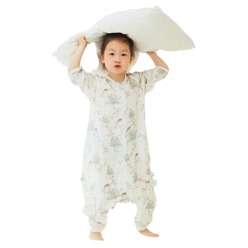 竹棉超薄A类纱布睡袋夏季两层纱