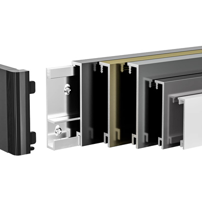 铝合金超薄卡扣式踢脚线