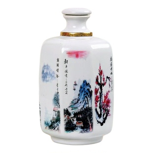 正宗监利早酒固态发酵清香型52度1.5L监利八景高端玉瓷礼品粮食酒