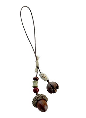 原创平安豆天然果实手工蜡绳吊坠