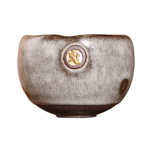 茶与器台湾陶作坊岩矿落金杯12生肖老岩泥杯纪念杯茶杯主人杯