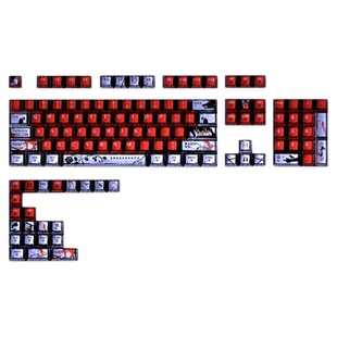 电锯人珠光金属漆正刻键帽原厂高度PBT五面热升华磁轴wooting80he