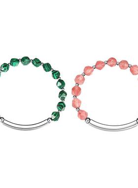 情侣手串小众设计高级感转运珠