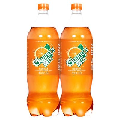 广氏橙宝汽水1.25L*2大瓶装