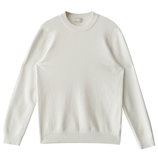 Nick Tian 薄款修身百搭针织衫男秋冬新款纯色内搭休闲长袖毛衣