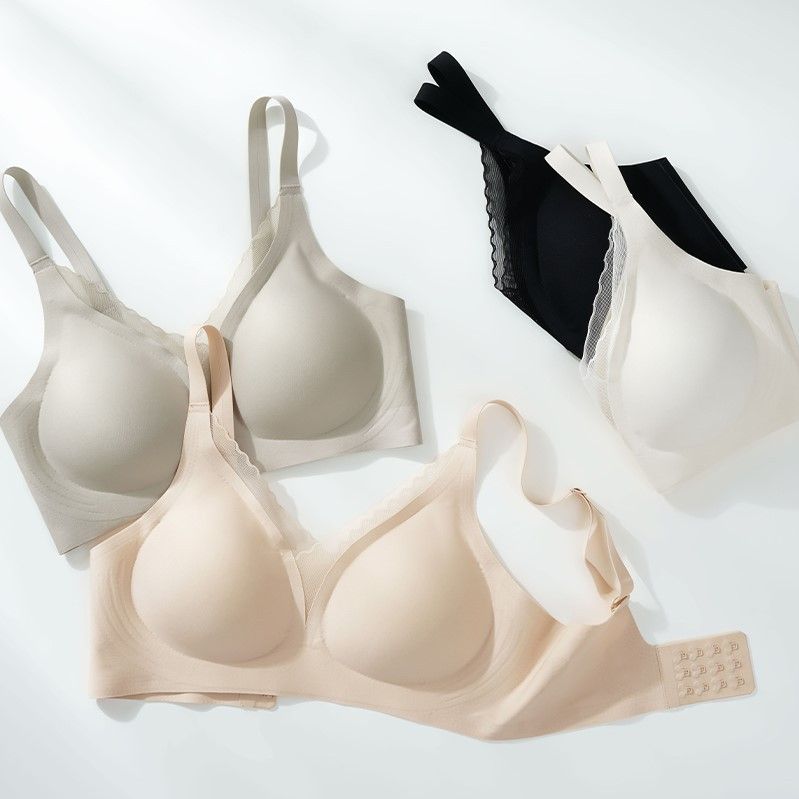 慧之婷批发无痕一片bra女内衣舒适透气聚拢大胸收副乳运动文胸罩
