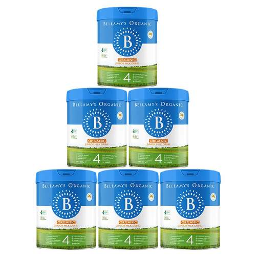 【6罐新升级】澳洲贝拉米经典版4段有机婴儿奶粉含HMO贝拉美四段
