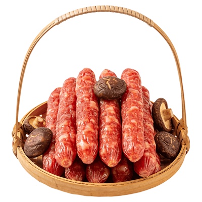 广东粤北山区冬菇腊肠新鲜无添加广式连州腊肠过年送礼自然干正品