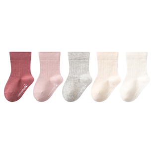 宝宝袜子纯棉A类春秋季夏薄款中筒无骨婴幼儿童男童女童松口不勒