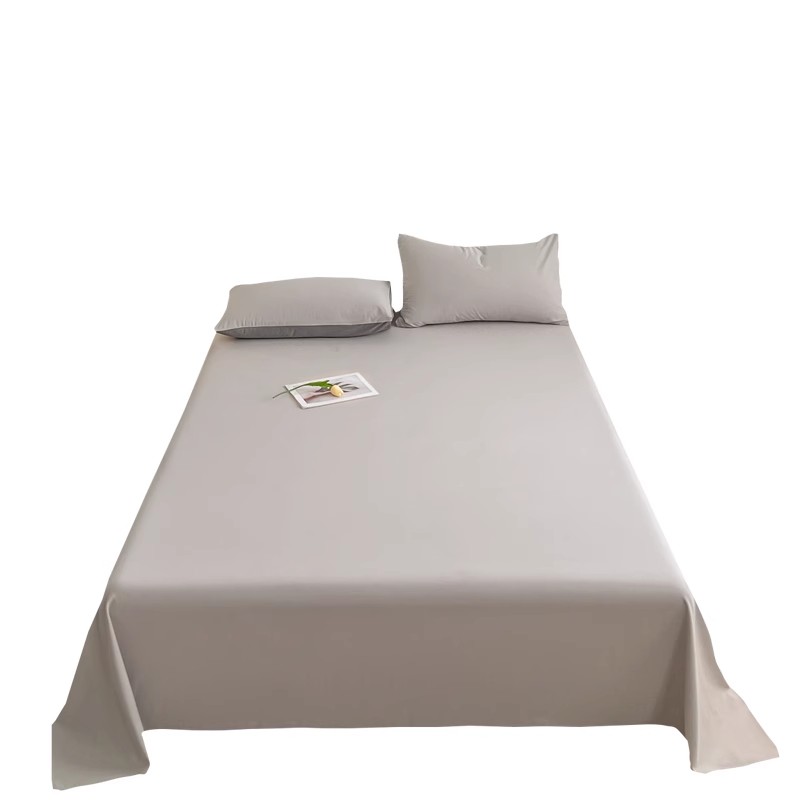 100支加厚磨毛纯棉床单单件全棉1.8米双人纯色被单学生宿舍单人