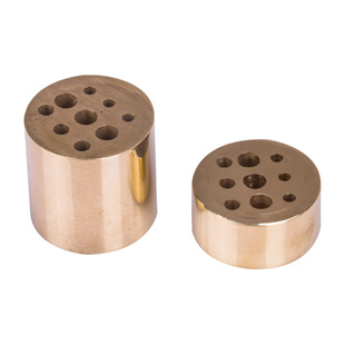 黄铜多孔香插三孔九孔铜香插香炉黄铜香道线香三根香礼佛香座香夹