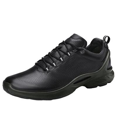 际华真皮透气跑步黑色休闲鞋
