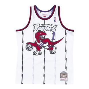 Mitchell&Ness NBA官方正品猛龙 麦迪复古球衣SW白色主场篮球服
