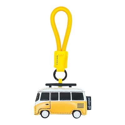 创意PU皮革交通工具钥匙扣挂件可